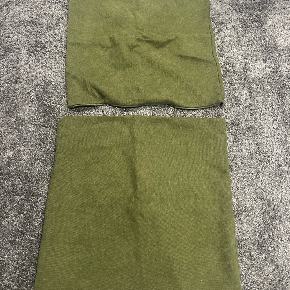 Olive Green Throw Pillow Covers